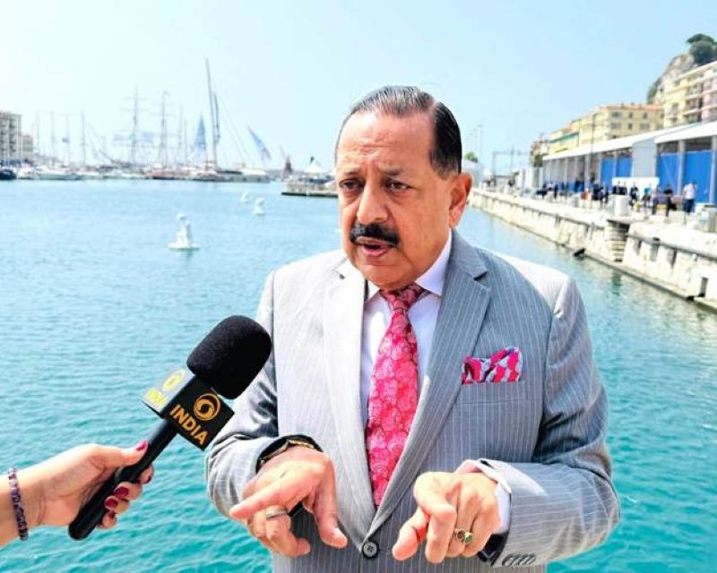 Dr Jitendra Singh speaking at the United Nations Ocean Conference
