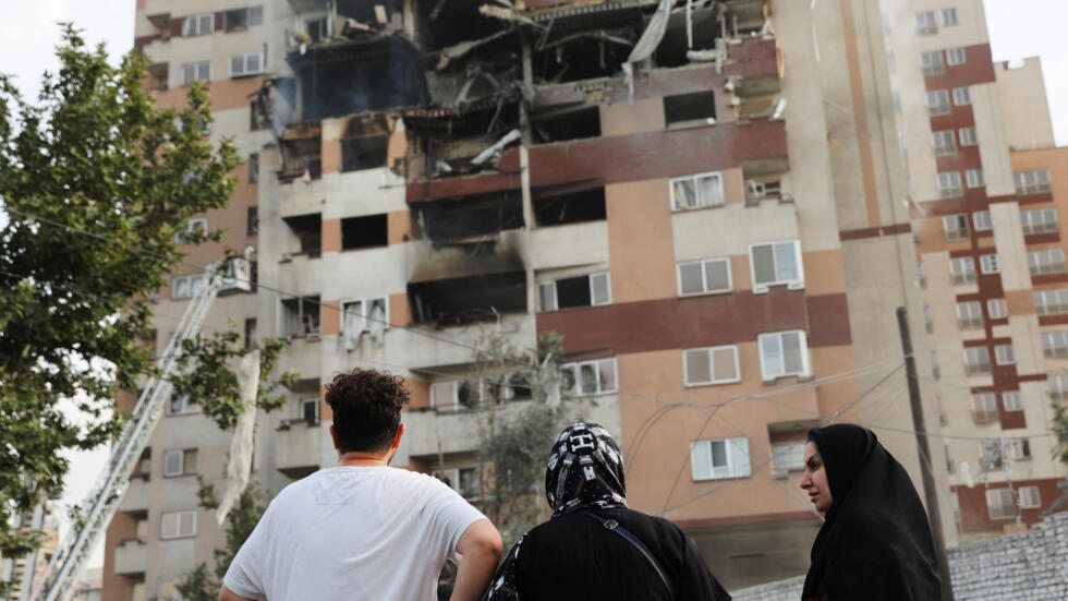 Heavy smoke rises above Tehran’s skyline after Israel's aerial offensive targeting nuclear and military sites.