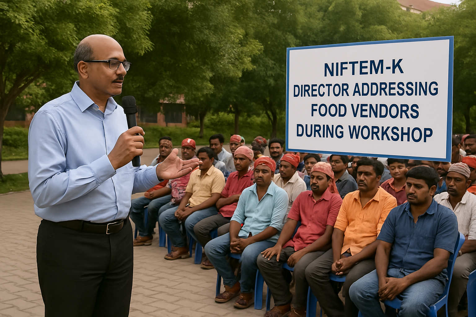 NIFTEM-K official guiding street food vendors
