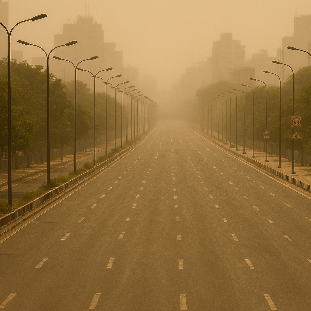 IMD office with live temperature data during red alert