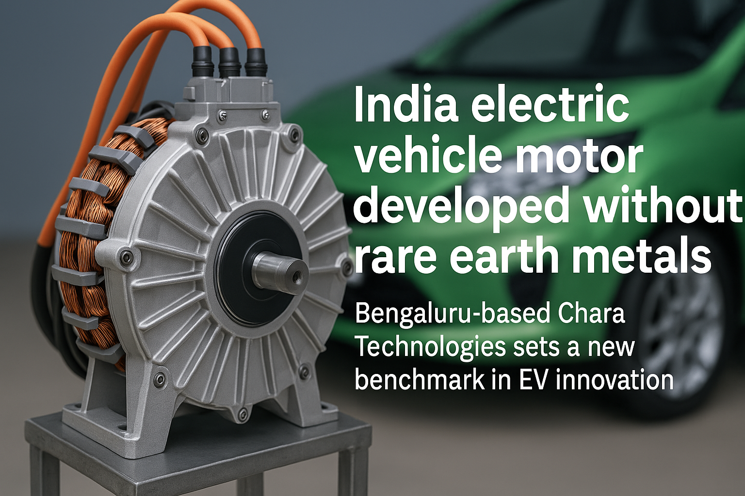 Rare-earth-free electric motor schematic