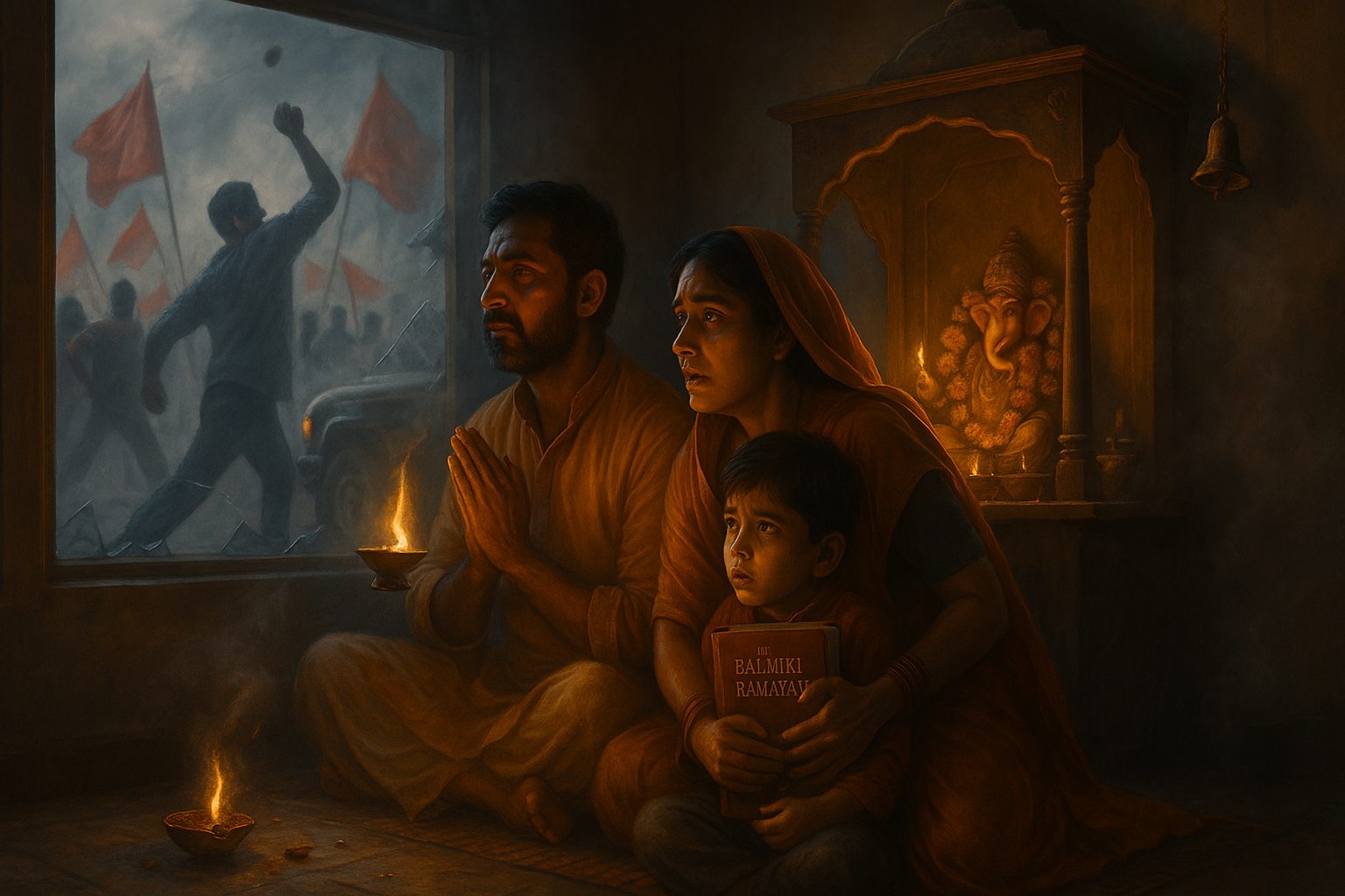 Hindu family’s faith under attack during protest